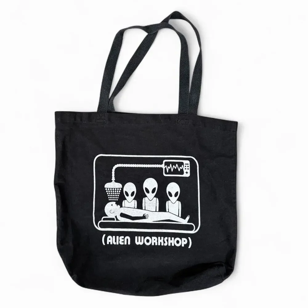 Alien Workshop Y2K Streetwear Skater One Size Black Tote Bag